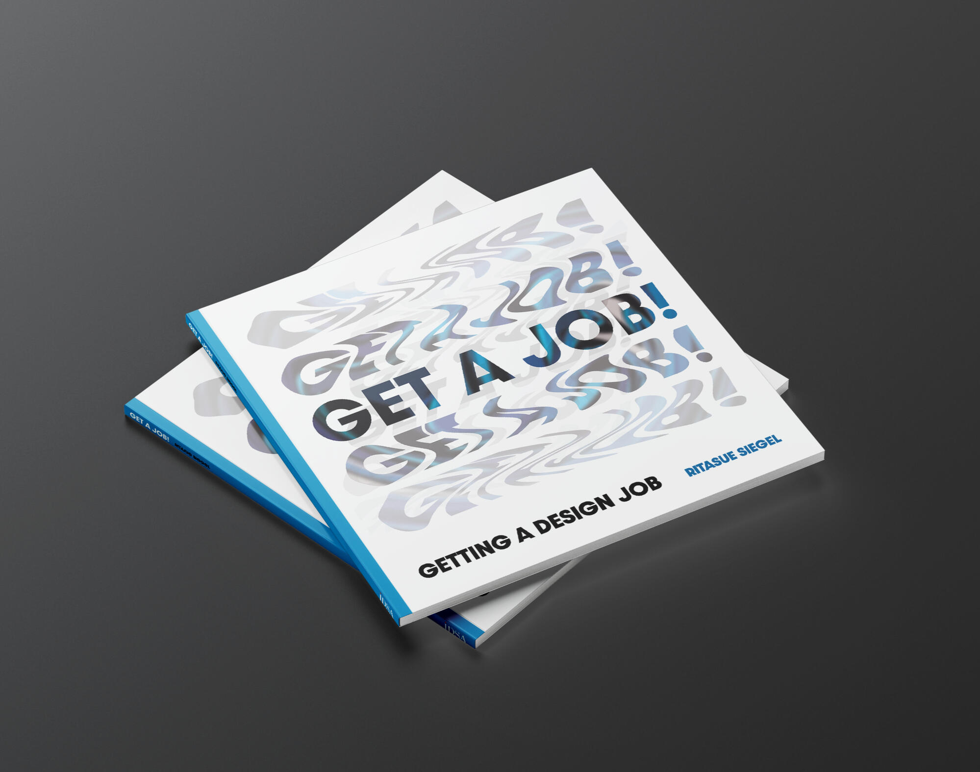 Mockup of the Get a Job book cover.